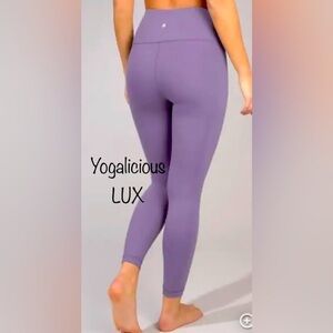 Yogalicious Ultra Soft Lightweight Capris Purple Yoga Pants XS 🔥NWOT🔥